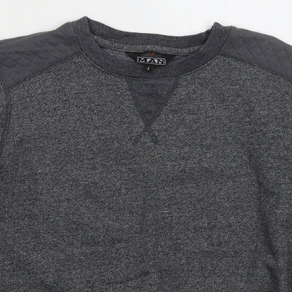 Mens UK Size S MAN Grey Pullover Sweatshirt