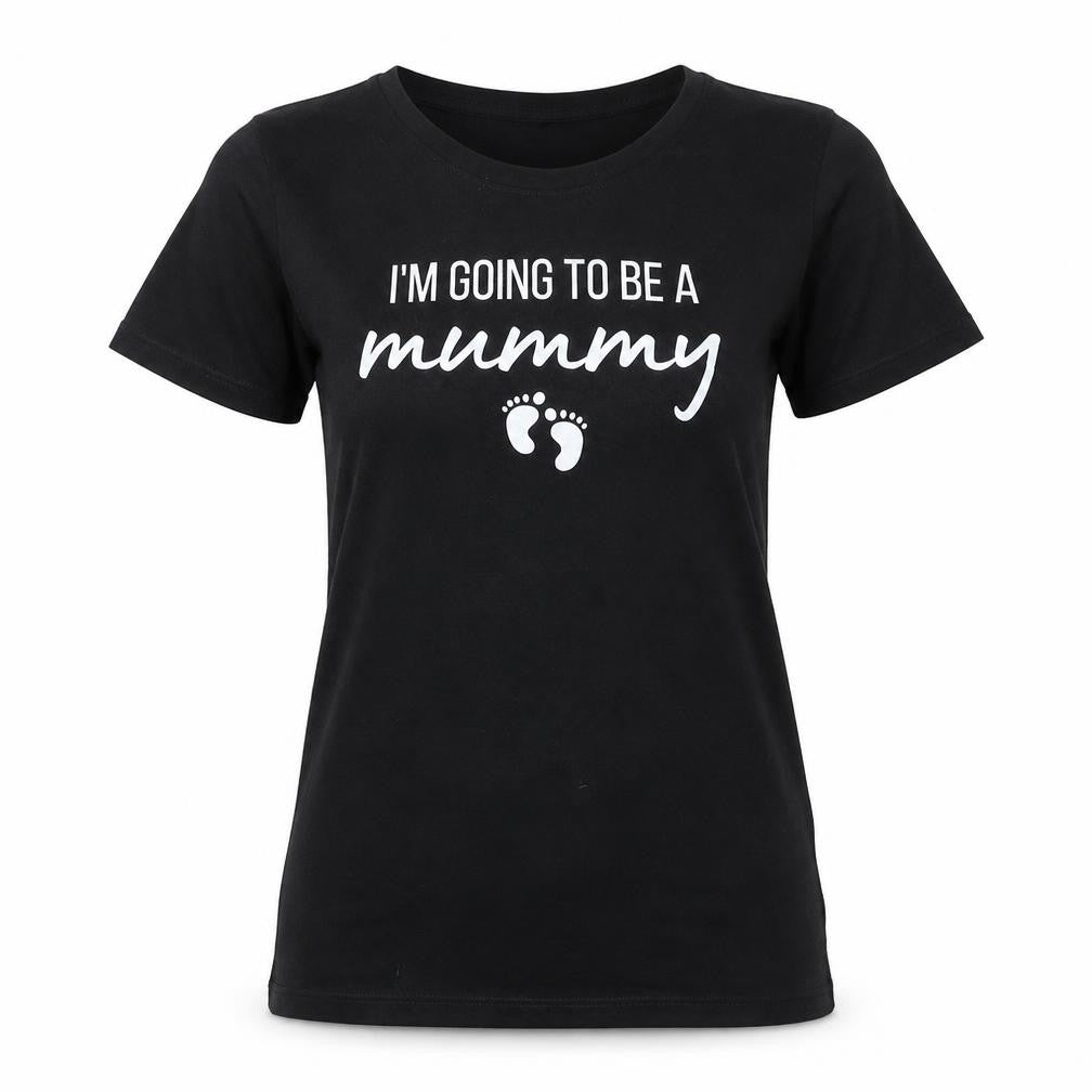 Womens UK Size M Port & Company Black Basic T-Shirt
