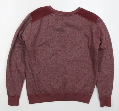 Mens UK Size S MAN Red Pullover Sweatshirt