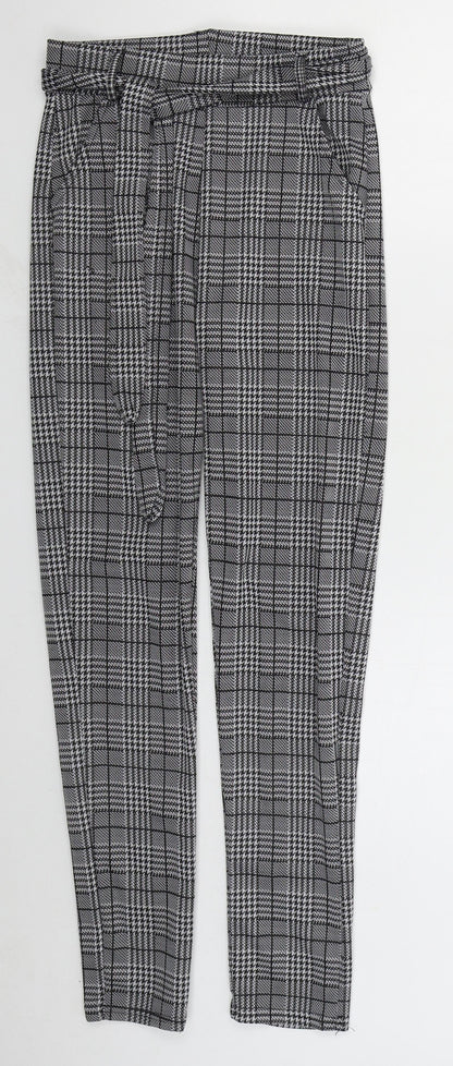 Womens UK Size S Preworn Regular Fit  Grey Trousers