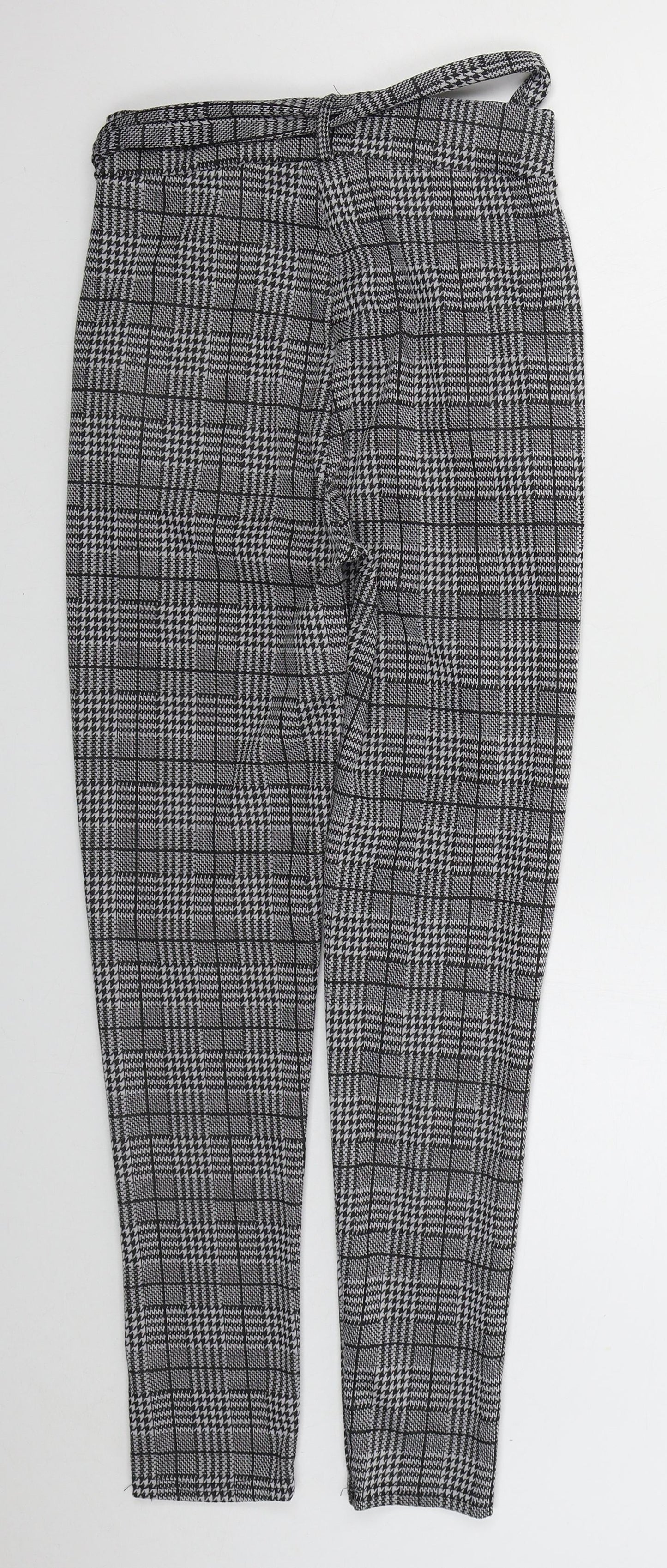 Womens UK Size S Preworn Regular Fit  Grey Trousers