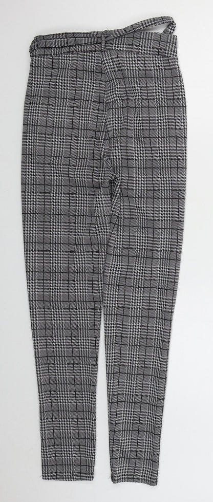 Womens UK Size S Preworn Regular Fit  Grey Trousers