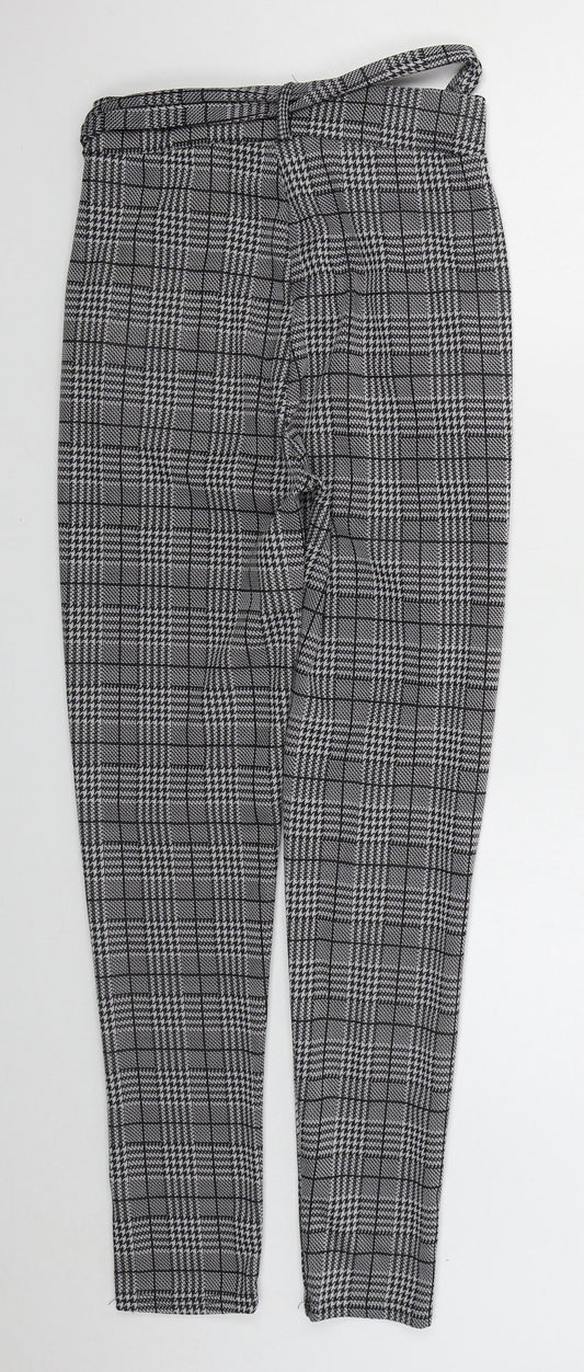 Womens UK Size S Preworn Regular Fit  Grey Trousers