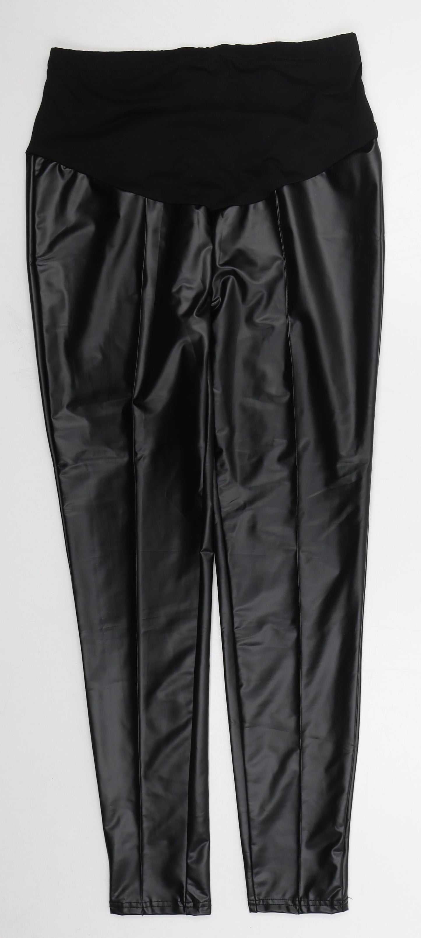 SheIn Womens Black  Polyester Carrot Leggings Size S L27 in