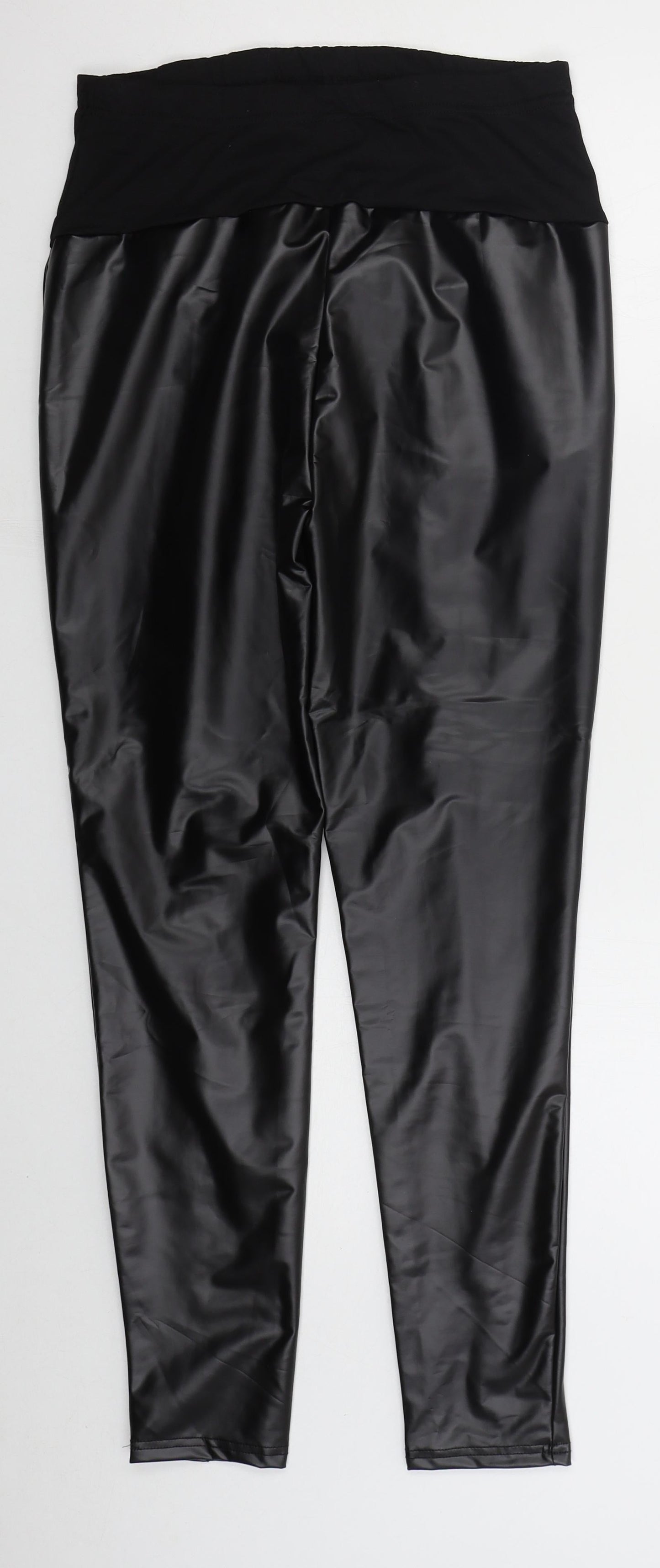 SheIn Womens Black  Polyester Carrot Leggings Size S L27 in