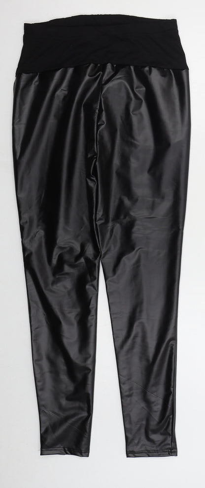 SheIn Womens Black  Polyester Carrot Leggings Size S L27 in