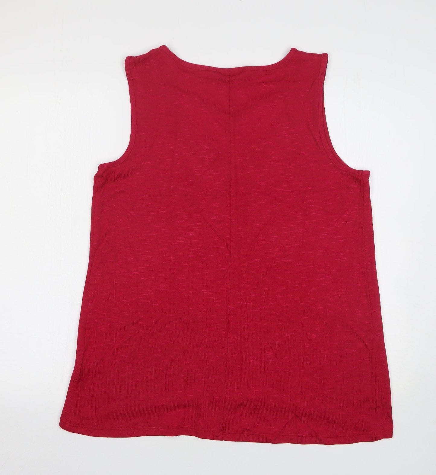 Papaya Womens Purple  Polyester Basic Tank Size 14 Round Neck