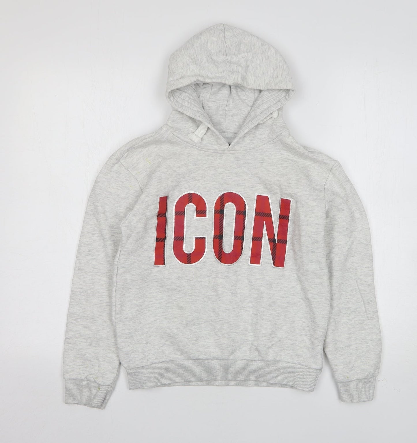 Primark Girls Grey  Cotton Pullover Hoodie Size 10-11 Years