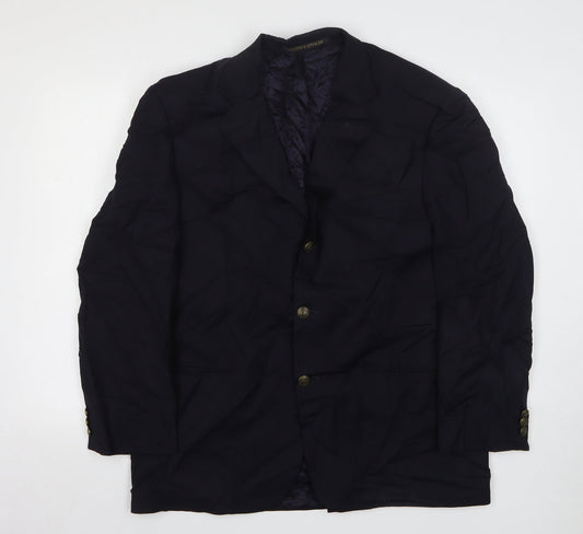 Mens UK Size 42 Marks and Spencer Regular Blue Suit Jacket