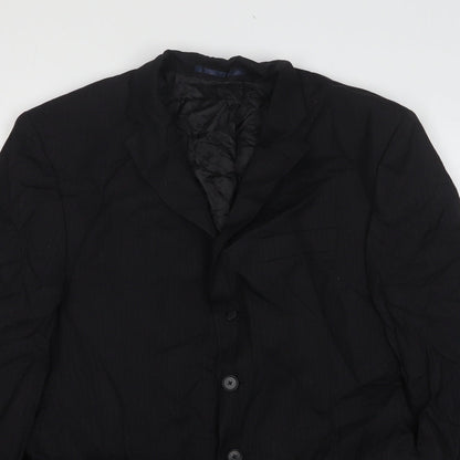 Mens UK Size 42 NEXT Regular Black Suit Jacket