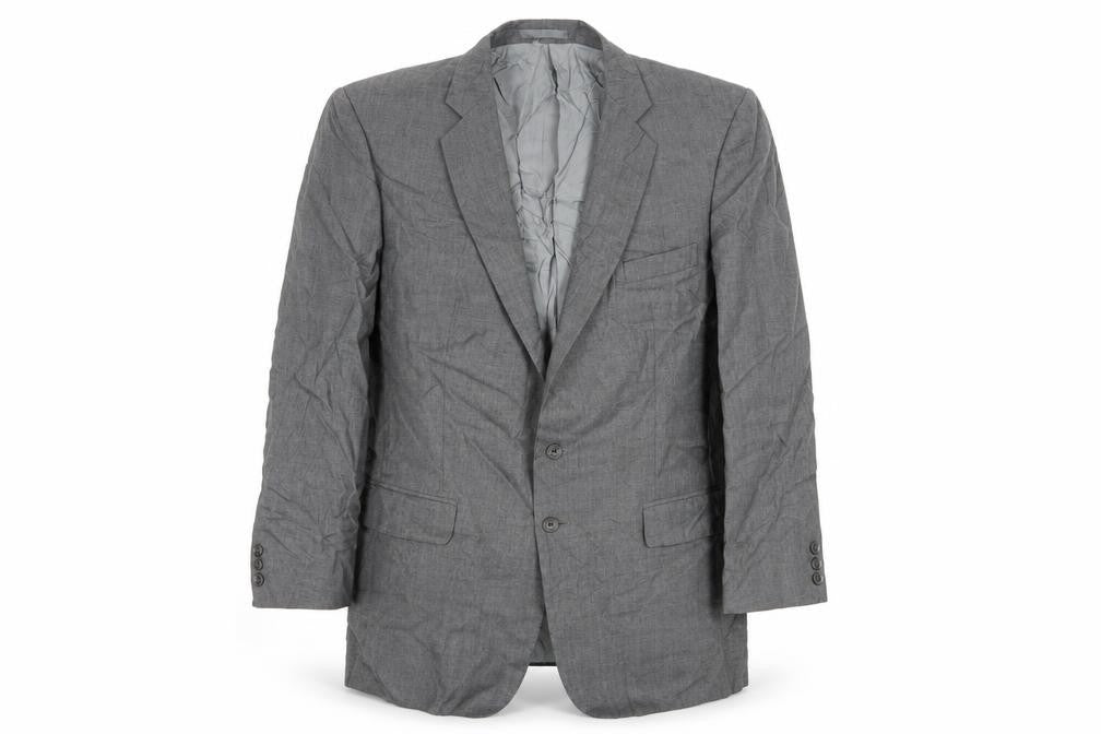 Mens UK Size 44 Trevira Regular Grey Suit Jacket