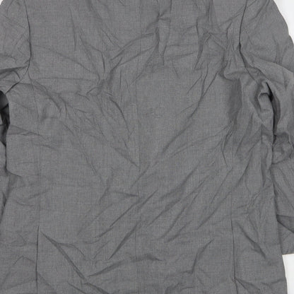 Mens UK Size 44 Trevira Regular Grey Suit Jacket