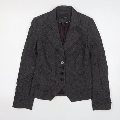 NEXT Womens Grey  Polyester Jacket Suit Jacket Size 8