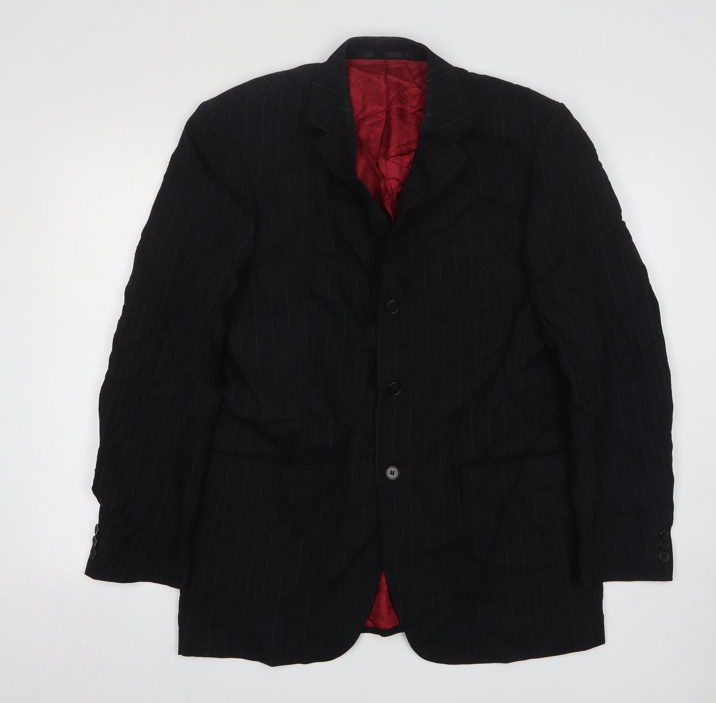 Mens UK Size 40 Burton Regular Black Suit Jacket