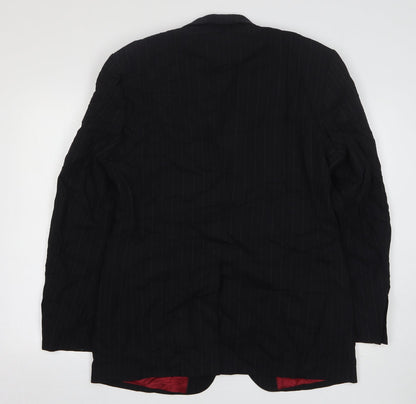 Mens UK Size 40 Burton Regular Black Suit Jacket