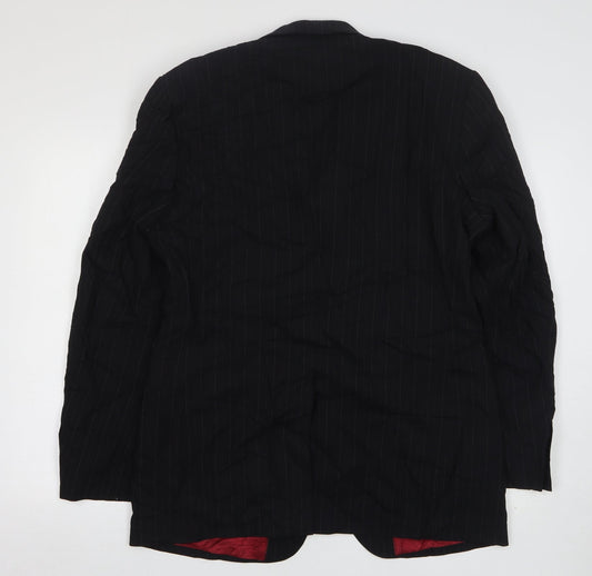 Mens UK Size 40 Burton Regular Black Suit Jacket
