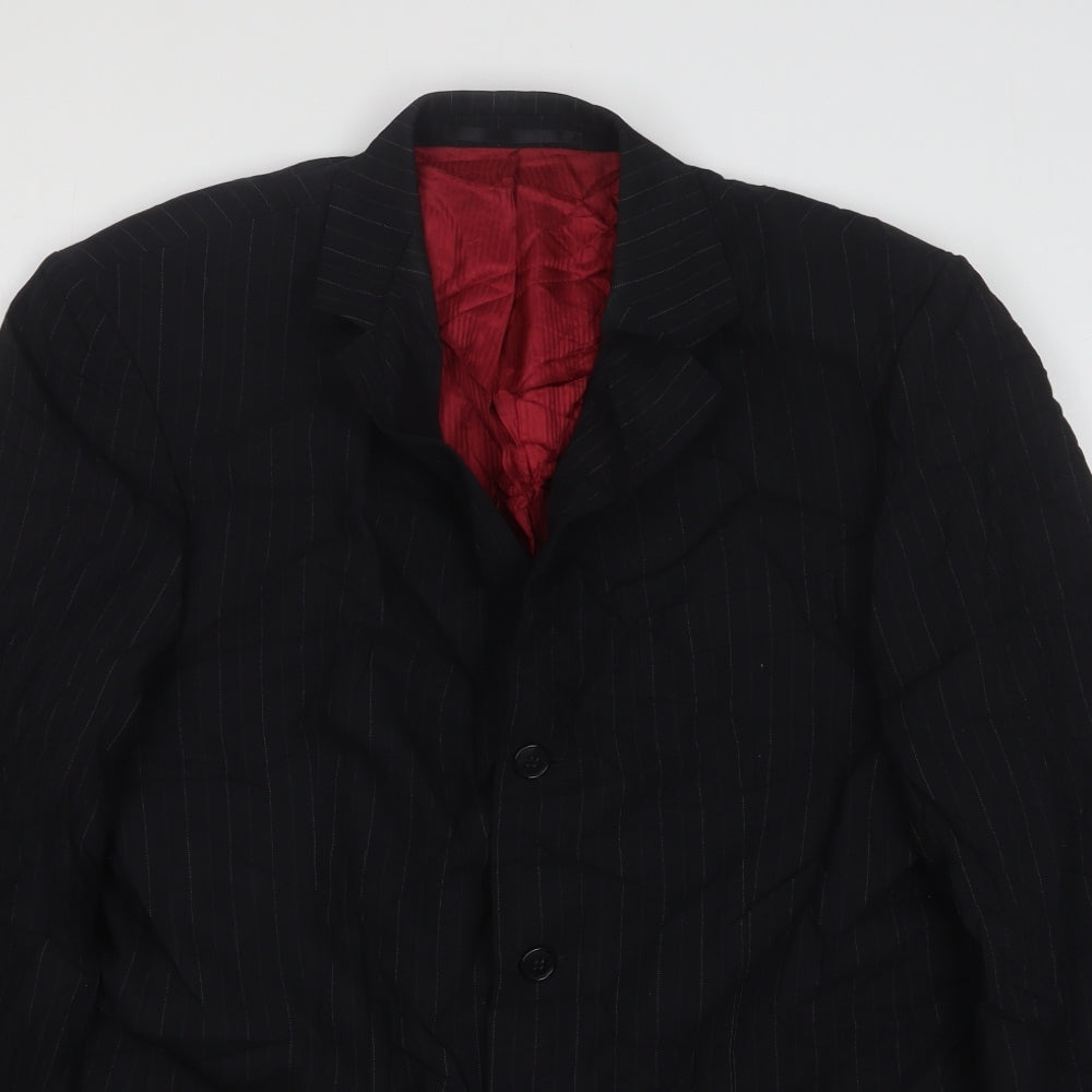 Mens UK Size 40 Burton Regular Black Suit Jacket