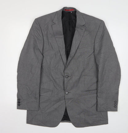 Mens UK Size 38 Burton Regular Grey Suit Jacket
