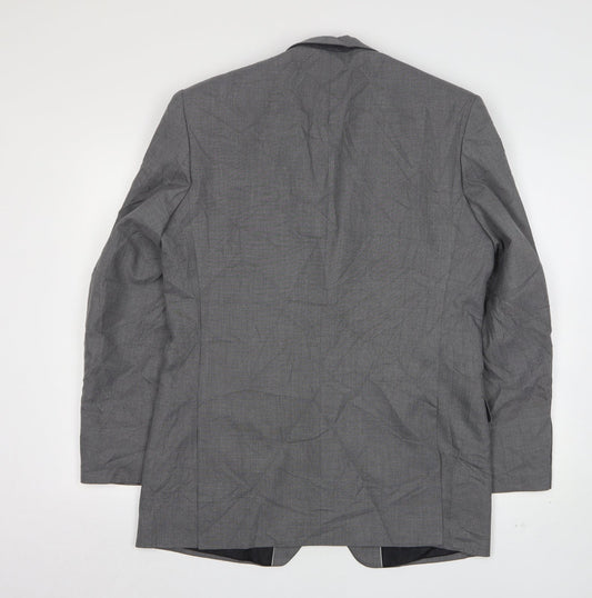 Mens UK Size 38 Burton Regular Grey Suit Jacket