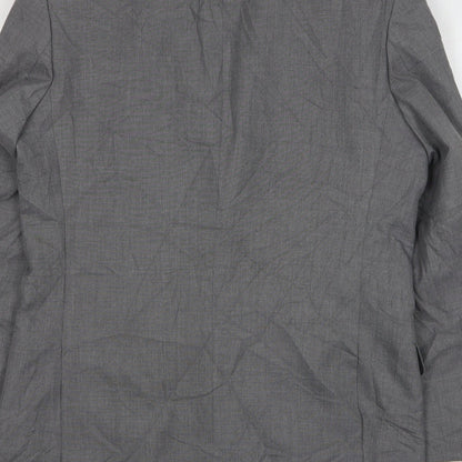 Mens UK Size 38 Burton Regular Grey Suit Jacket