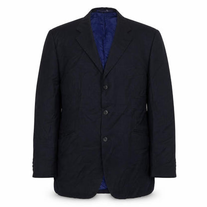 Seconds Mens Blue  Wool Jacket Suit Jacket Size 44