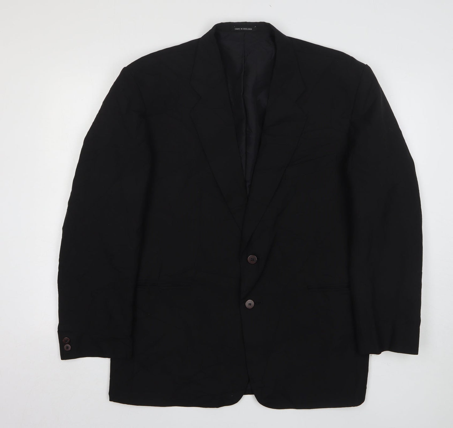 Mens UK Size 42 Simon Jersey Regular Black Suit Jacket