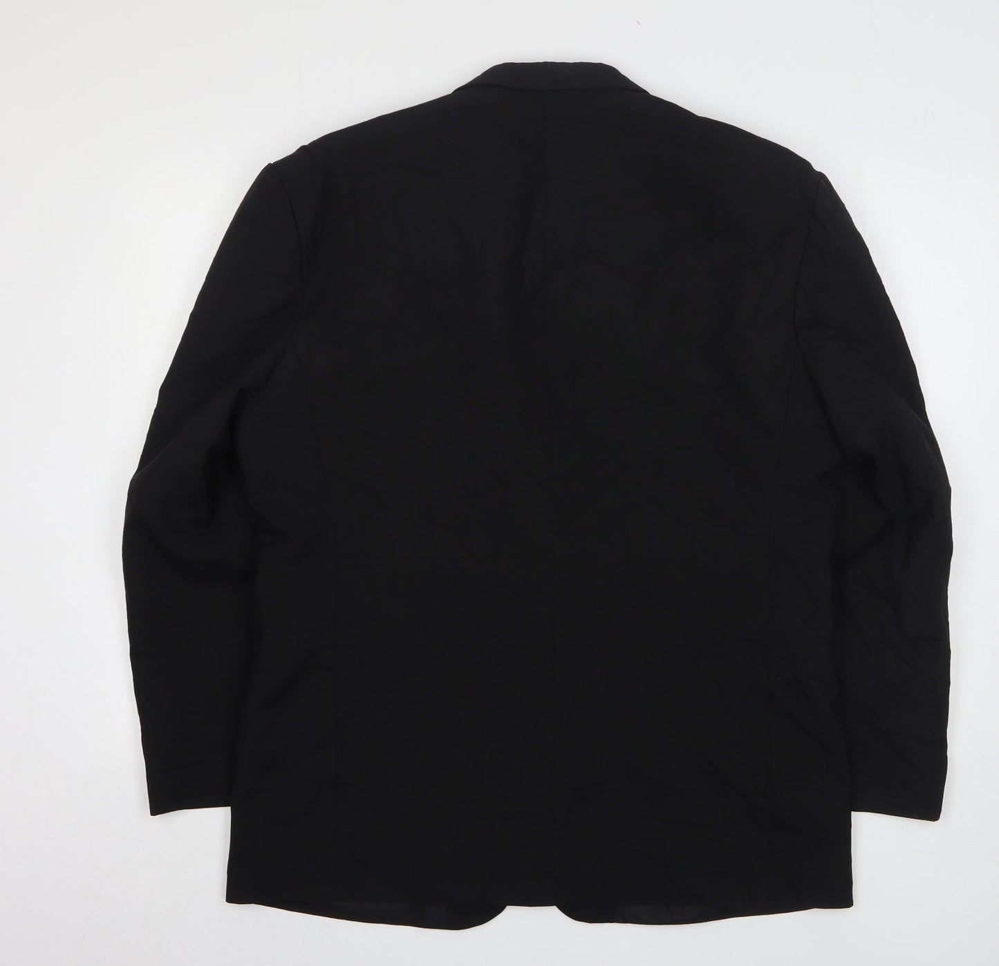 Mens UK Size 42 Simon Jersey Regular Black Suit Jacket