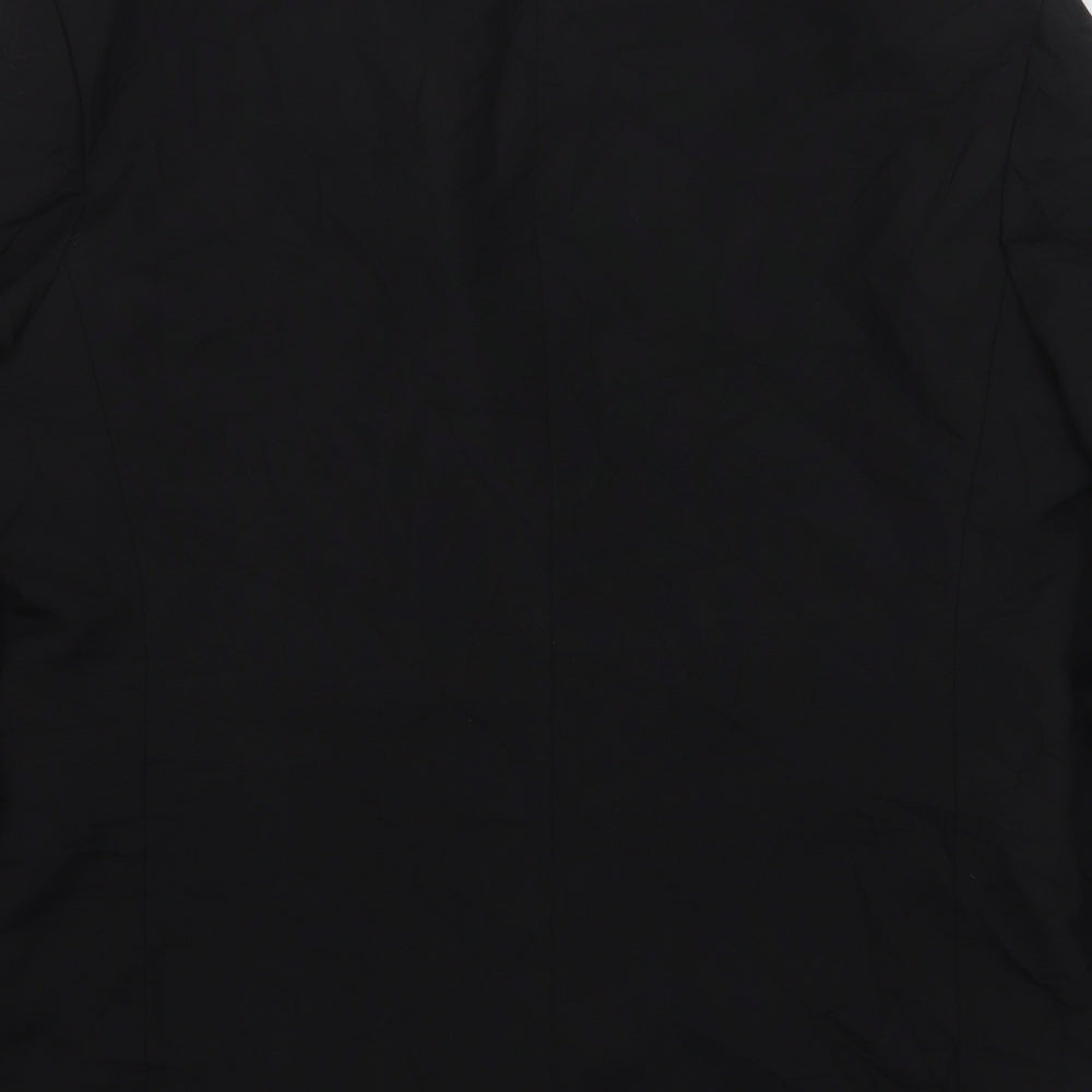 Mens UK Size 42 Simon Jersey Regular Black Suit Jacket