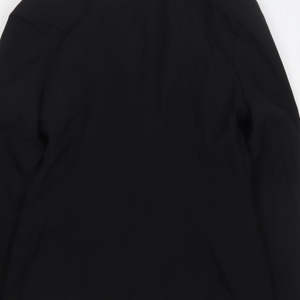 Papaya Womens Black  Polyester Jacket Suit Jacket Size 10