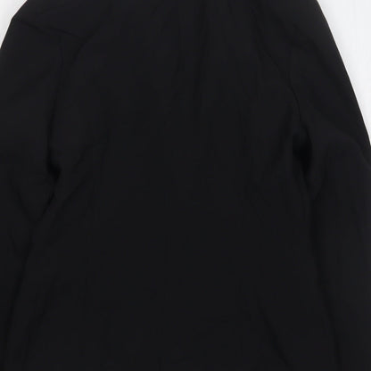 Papaya Womens Black  Polyester Jacket Suit Jacket Size 10