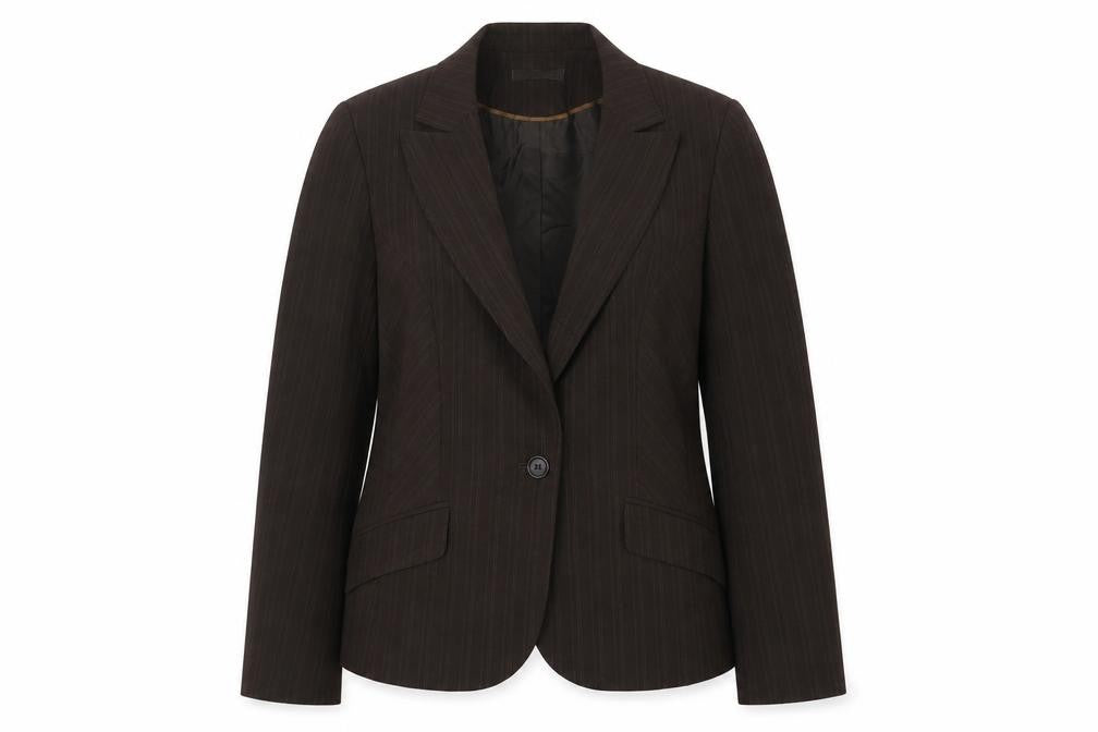 Womens UK Size 16 George Regular Brown Suit Jacket