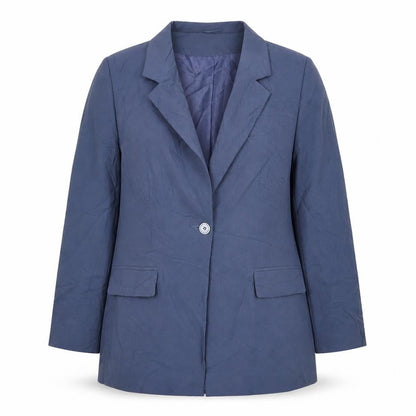 Womens UK Size 12 Essentials Regular Blue Suit Jacket