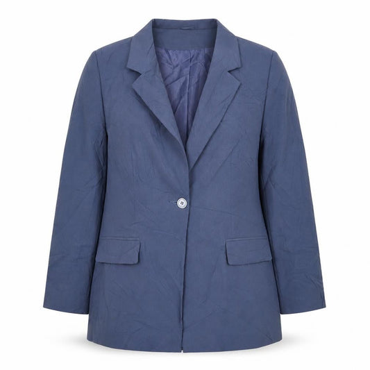 Womens UK Size 12 Essentials Regular Blue Suit Jacket