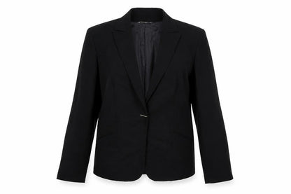 Kit Womens Black  Polyester Jacket Suit Jacket Size 12