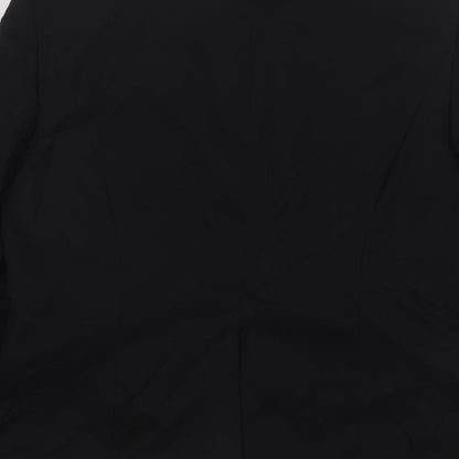 Kit Womens Black  Polyester Jacket Suit Jacket Size 12