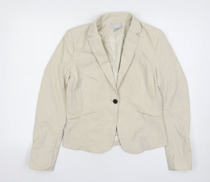 Womens UK Size 10 H&M Regular Beige Suit Jacket