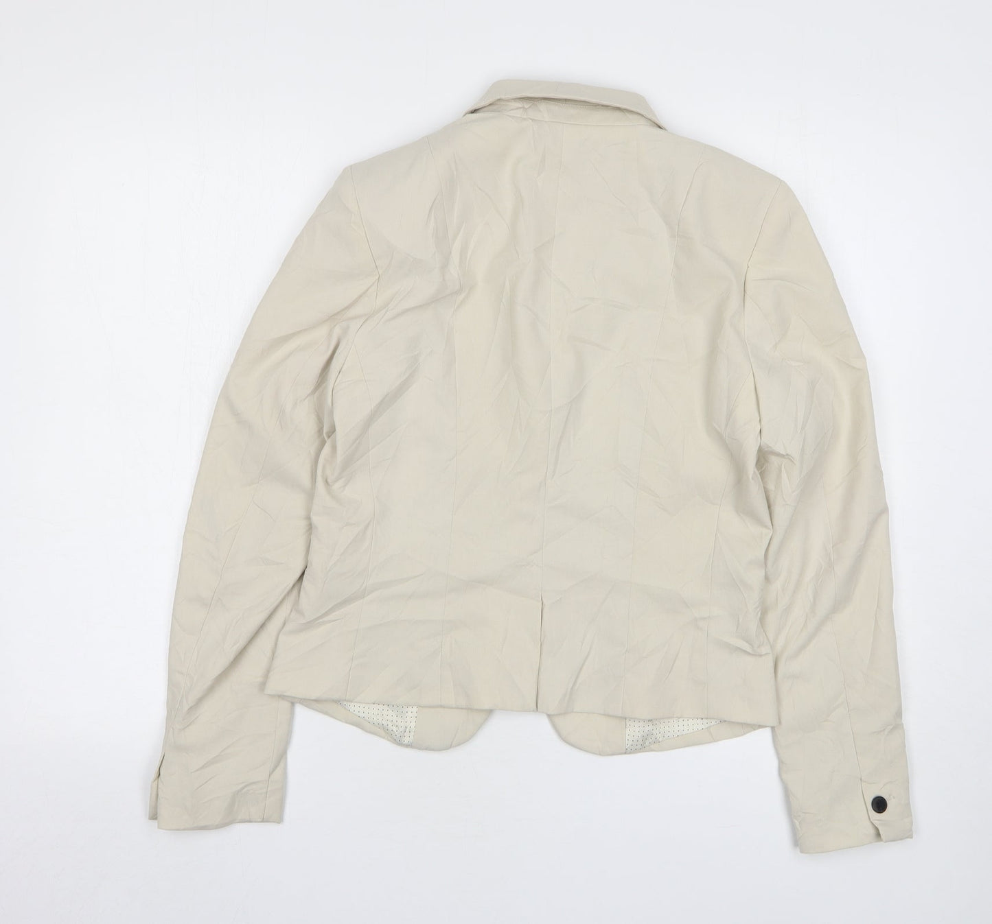 Womens UK Size 10 H&M Regular Beige Suit Jacket