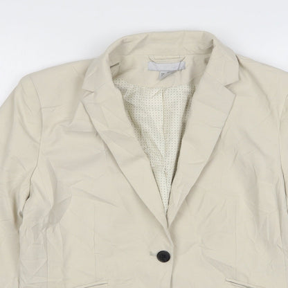 Womens UK Size 10 H&M Regular Beige Suit Jacket