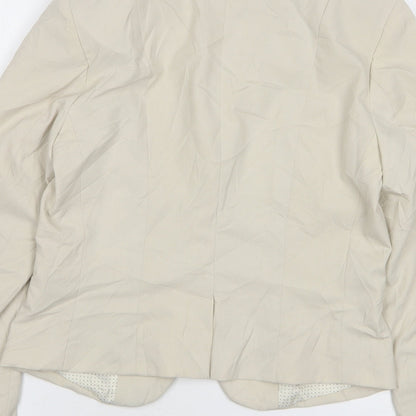 Womens UK Size 10 H&M Regular Beige Suit Jacket