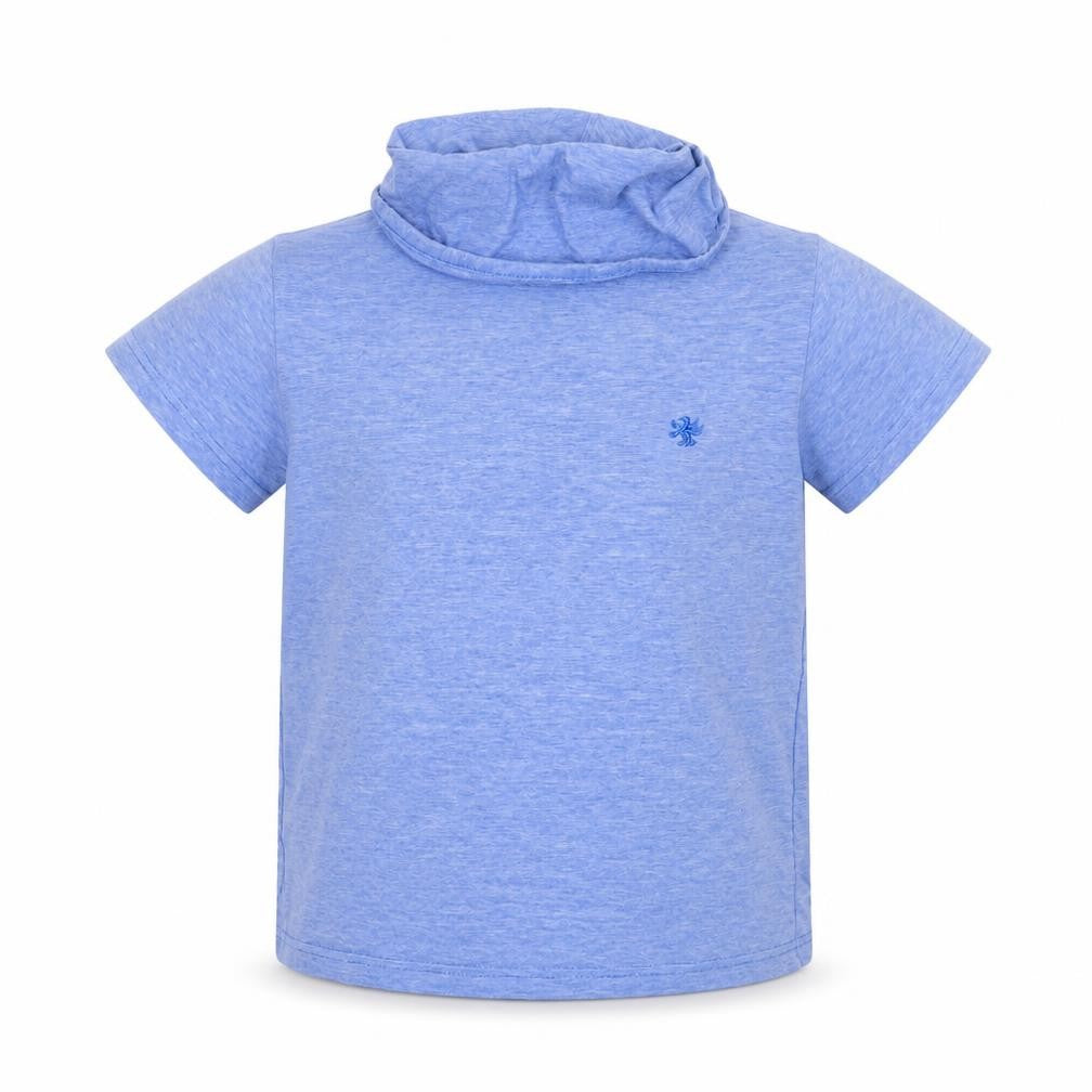 NEXT Boys Blue  100% Cotton Jersey T-Shirt Size 7 Years Roll Neck Pullover
