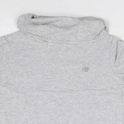 NEXT Boys Grey  100% Cotton Jersey T-Shirt Size 6 Years Roll Neck Pullover