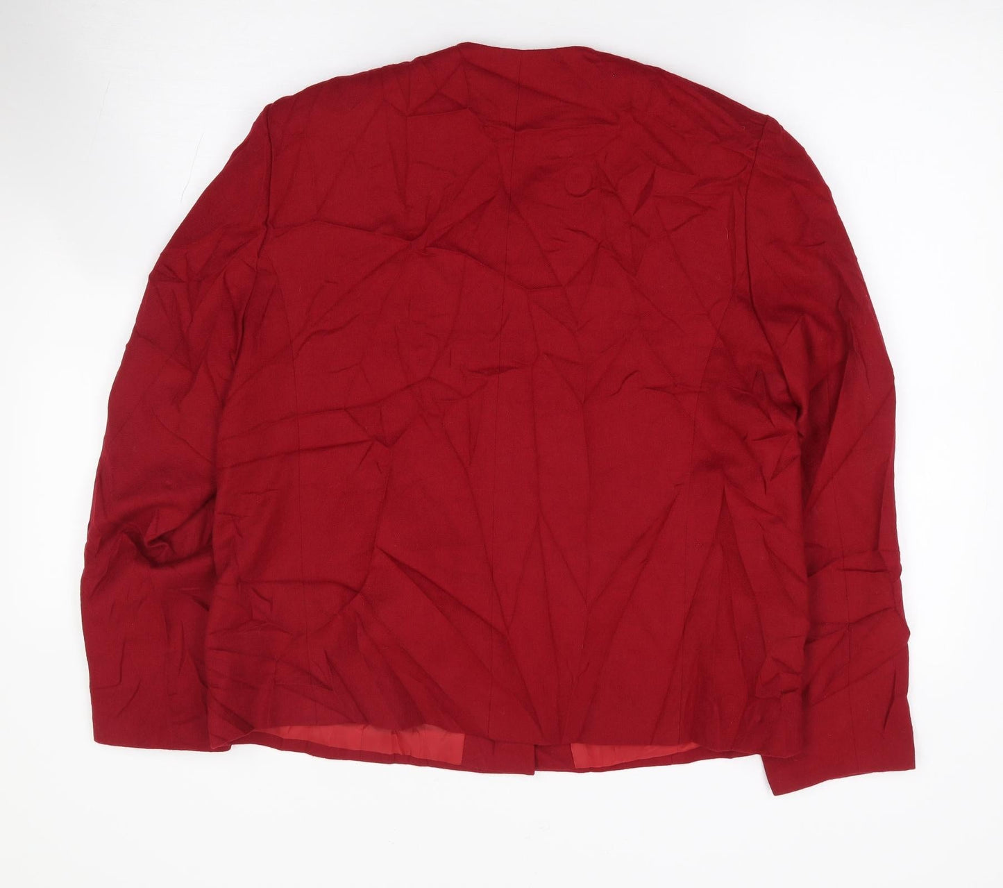 Vivienne Laurence Womens Red   Jacket  Size 14  Button
