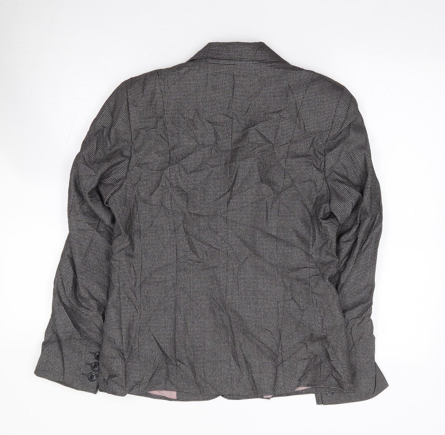 Autonomy Womens Black  Polyester Jacket Suit Jacket Size 10