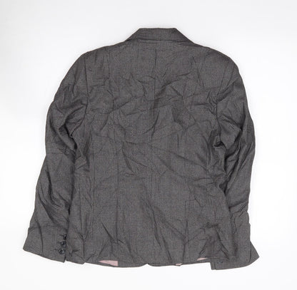 Autonomy Womens Black  Polyester Jacket Suit Jacket Size 10