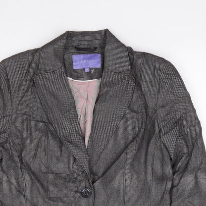Autonomy Womens Black  Polyester Jacket Suit Jacket Size 10