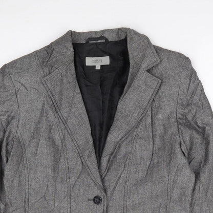Womens UK Size 12 Marks and Spencer Regular Grey Suit Jacket
