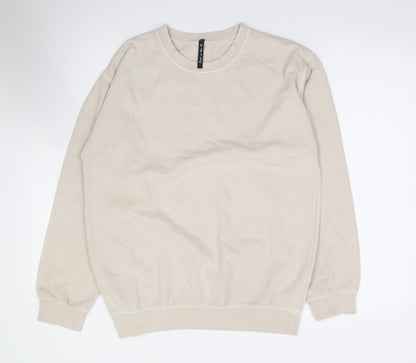 As You Womens Beige  Polyester Pullover Sweatshirt Size XS  Pullover