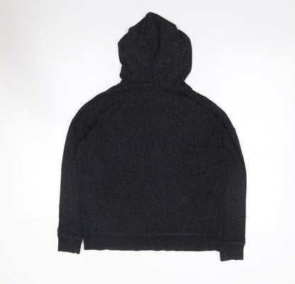Topshop Womens Grey  Viscose Pullover Hoodie Size 4  Pullover