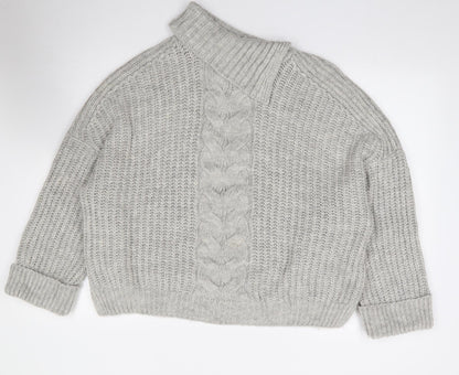 Womens UK Size XL Preworn Grey Pullover Jumper