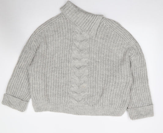 Womens UK Size XL Preworn Grey Pullover Jumper
